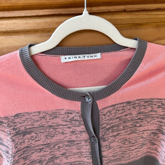 Trina Turk Sweater Button Up Cotton Women's Size Small - Picture 5 of 9